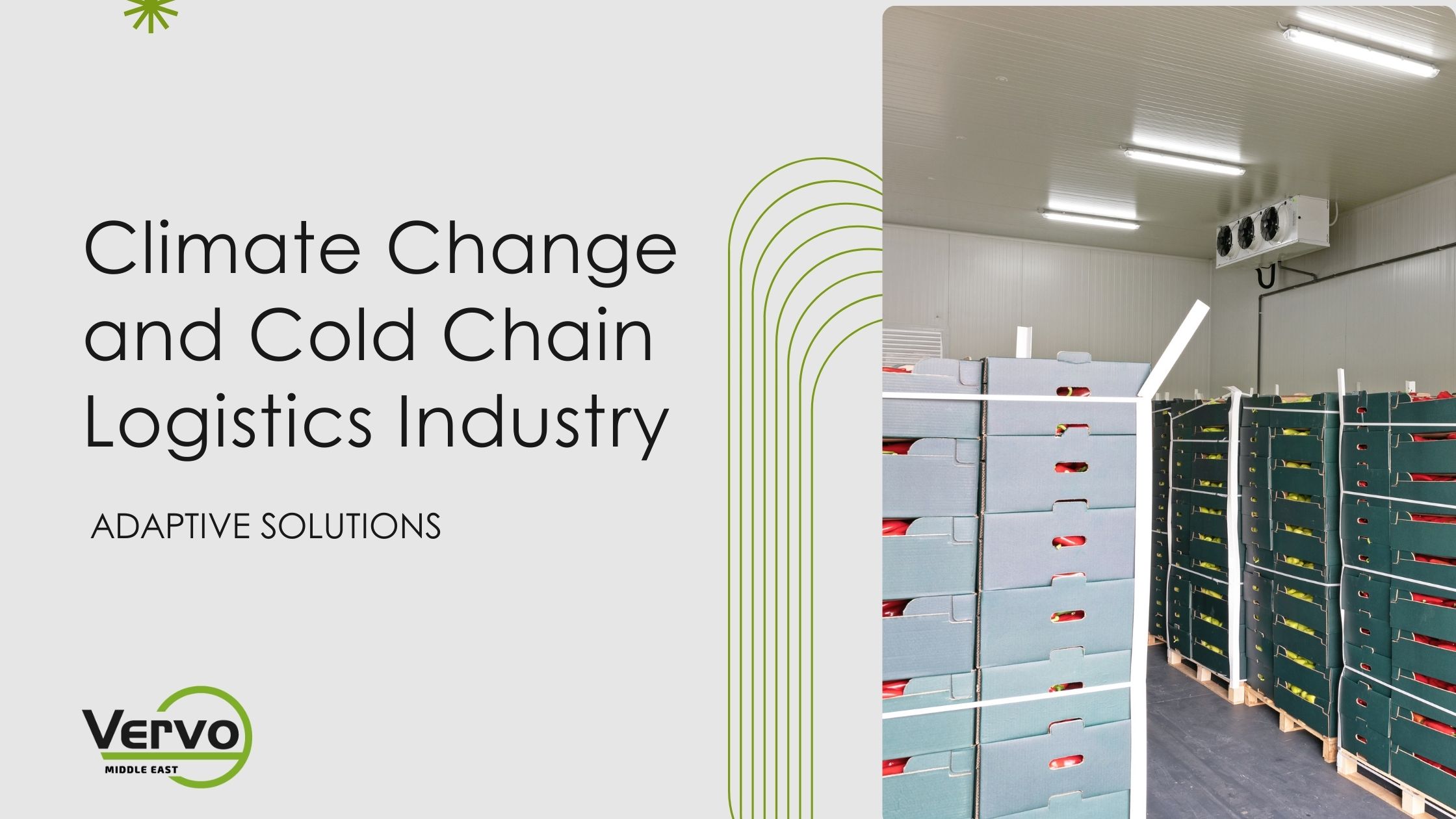 Climate Change and Cold Chain Logistics Industry Adaptive Solutions by vervo middle east in the UAE for logisitcs services 